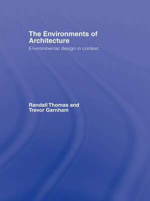 cover image of The Environments of Architecture